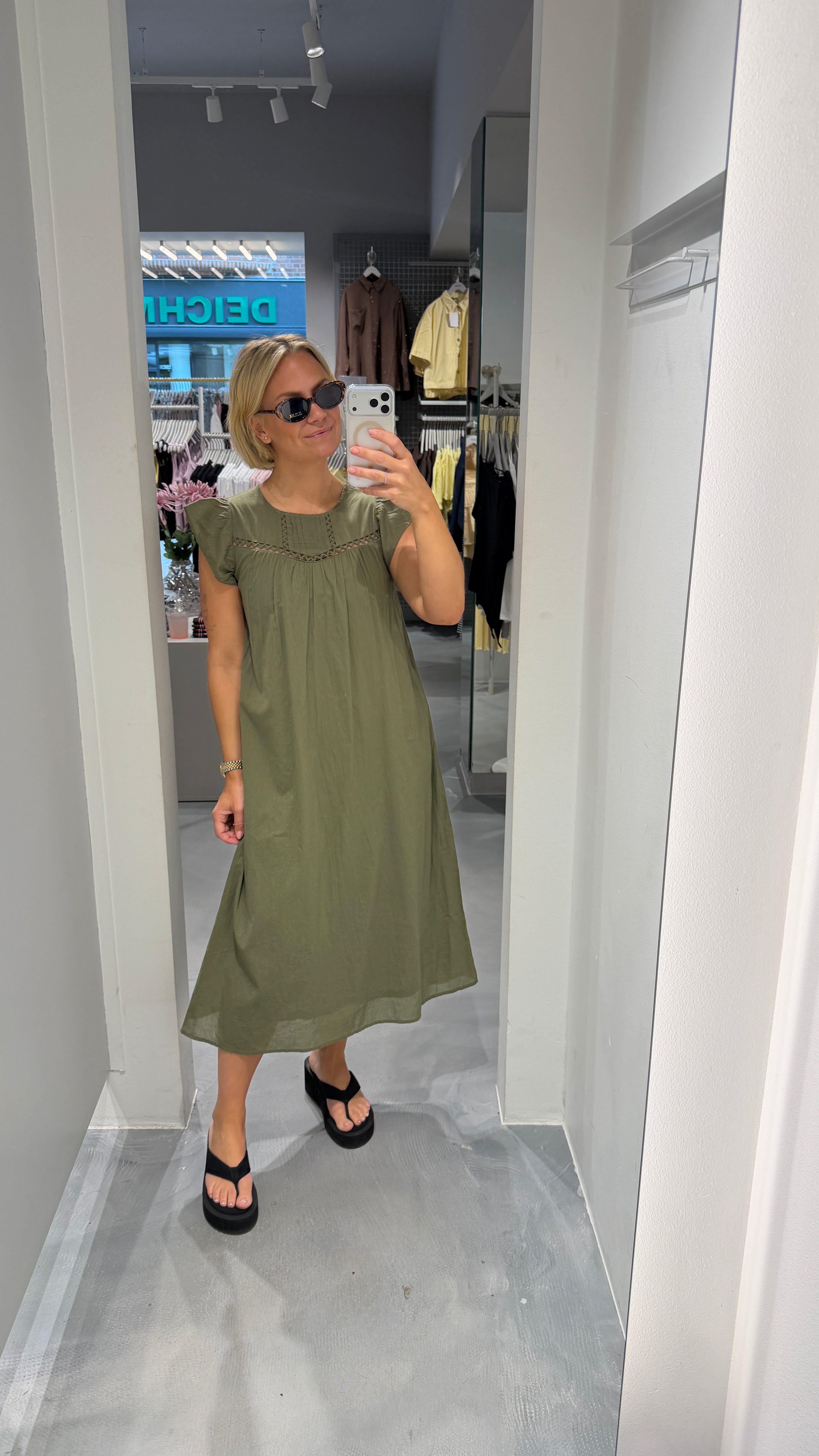 PCASTRID Midi Dress - Burnt Olive